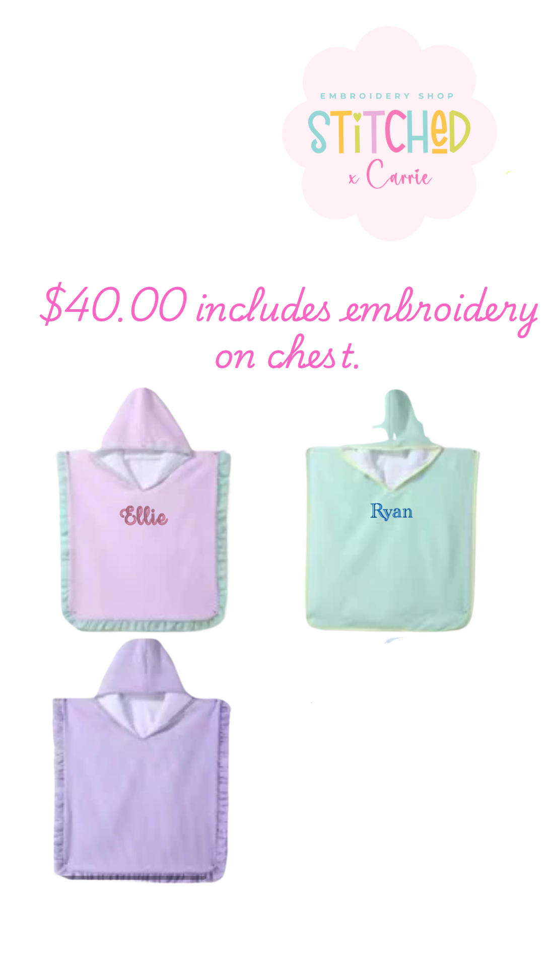 Hooded Towel Cover Up-PRE ORDER ETA MAY