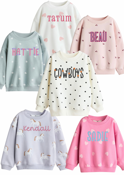 Fall Basics Printed Sweatshirts