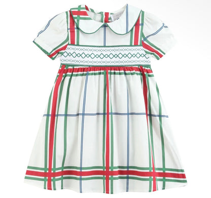 Girls Smocked Collar Dresses