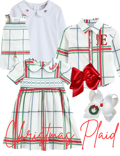 Girls Smocked Collar Dresses