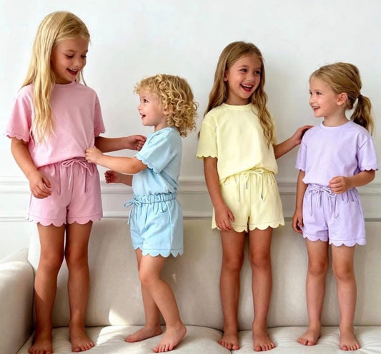 Short Sleeve Scallop Sets