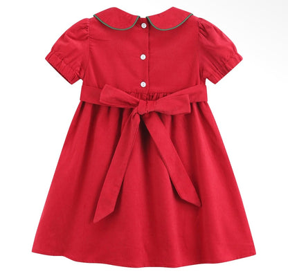 Girls Smocked Collar Dresses