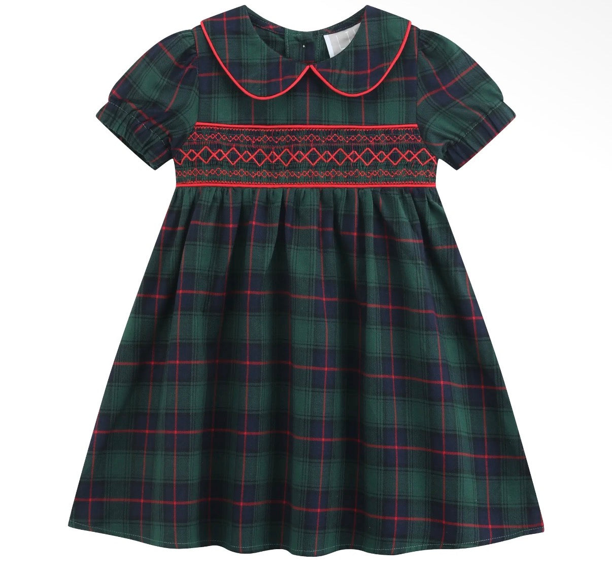 Girls Smocked Collar Dresses
